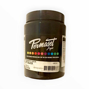 Permaset Aqua - Jet Black (Approx 3/4 of 300ml remaining)